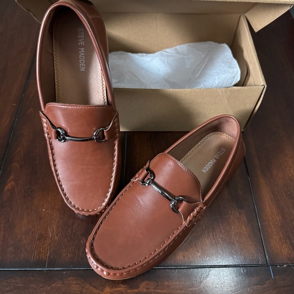 Steve Madden Kids Loafers Cognac 5 - Picture 3 of 9